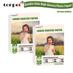 Lifestyle A4 Dubbele zijde Hoog glanzend fotopapier voor laserprinter 105G 128G 157G 200G 250G 300G Laser Printing Paper Laser Coated Paper