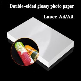 Lifestyle dubbelzijdige glanzend fotopapier voor A4 laserprinter 128G 157G 200G 250G Laser gecoat papier Geschikt voor visitekaartje menu DRAF