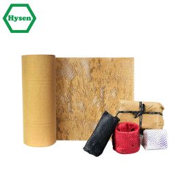 Estilo de vida Hysen Embalaje Paper Honeycomb Kraft para compras en línea Embalaje de envasado Material de envoltura protectora Wrap