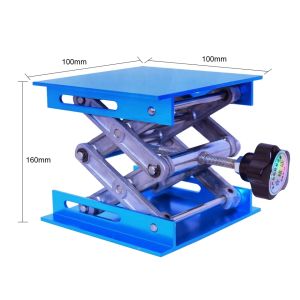 Tableau d'ascenseur 100 * 100 * 160 mm plaque de laboratoire Jack Scissor Stand Platform Router Workbench Table de travail du travail du travail du travail du travail du travail du travail du travail de la menuiserie