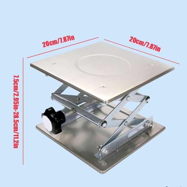 Table de lifting plaque de laboratoire de laboratoire Jack Scissor Stand Platform Router Workbench Table du travail du travail du travail du travail de la main-d'on