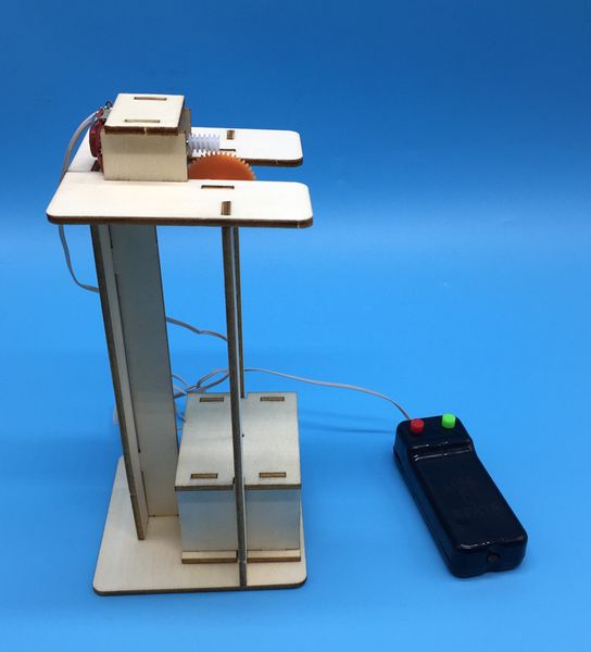 Technologie d'ascenseur petit modèle d'ascenseur de contrôle de ligne bricolage expérience scientifique créative fabricants d'équipement de jouet