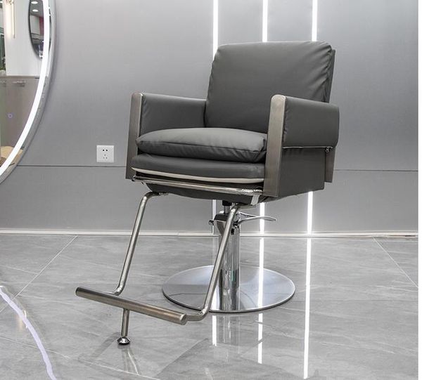 Chaise de coupe de cheveux rotative relevable Chaise de coupe de cheveux simple et moderne. Mobilier de salon, chaise de barbier.