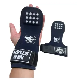 1Pair cowhide gym handschoenen pullups tillen gymnastiek crossfit antiskid riem wraps ondersteunen palmbeschermingskussens gymhandschoenen