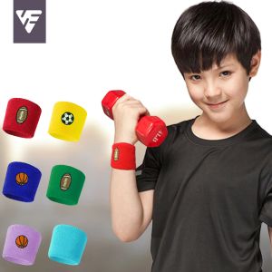 LEVING 1PCS PRODUCTIONS Gym Sport Tennis Basketball Volley-ball Kids Colorful Migne SweatBand Hand Band Polyester Elastic Soft Protector