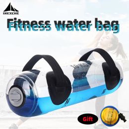 Tillen 5/10/15/20/30kg Aqua Bag Draagbare waterkrachtzakken voor gewichtheffen Workout Home Gym Body Building Fiess Equipment