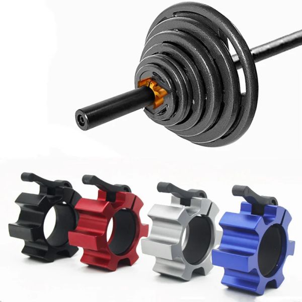 Levante de 50 mm Aleación de aluminio Spinlock Collar Barbell Collar Lock Clips Gym Dumbell Clamp Levantamiento Lock Lock Fitness Entrenamiento de entrenamiento