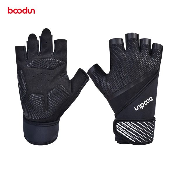 Lifting BOODUN hommes gants de gymnastique antichoc musculation gants de musculation Crossfit Fitness Sport gants d'entraînement avec dragonnes