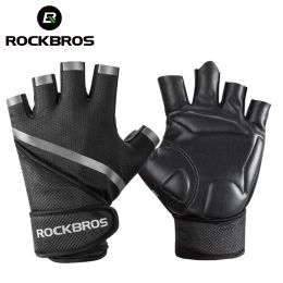 Loudre Rockbors Gym anti-aslip Levage des gants de fitness Half Finger Fitness Sports Gants protecteurs