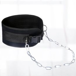 Ceinture de soutien en chaîne en fer pour entraînement de force de levage, protection de la taille du dos, réglable pour accessoires de gymnastique