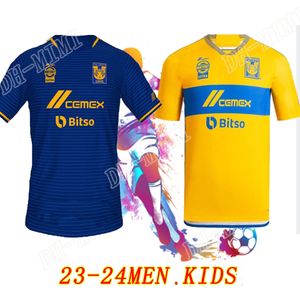 Liga MX 2023 2024 Tigres Soccer Jerseys GIGNAC NICO SOTELDO S.CORDOVA CORDOVA THAUVIN UANL maison loin 3ème 23 24 chemise de football hommes et enfants