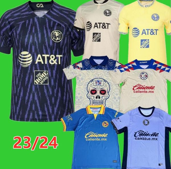 Liga MX 22 23 24 Club America Soccer Jerseys R.MARTINEZ GREEN D.VALDES troisième HENRY 3RD GIOVANI CACERES B.VALDEZ 22 2023 2024 HOME AWAY 9898