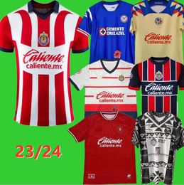 Liga MX Chivas de Guadalajara voetballenterseys Tigres Uanl Green Alexis Vega Luis Olivas 23 24 Club America Henry D.Valdes Monterrey Henry Cruz Azul voetbal Shirts