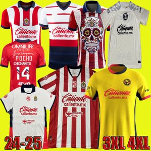 Chivas de Guadalajara voetbalshirts Liga Mx Calderon Chicharito A.Vega 23 24 25 Club America R.Martinez D.Valdes G.Ochoa Giovani voetbalkhirt 3xl 4xl 4xl