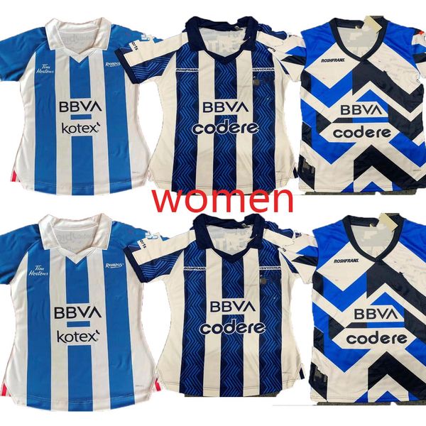 LIGA MX RAYADOS MONTERREY Soccer Jerseys CANALES R.Funes 2023 2024 Accueil Édition spéciale Mori M.MEZA Ligue mexicaine de qualité supérieure Femmes Maillot de football spécial