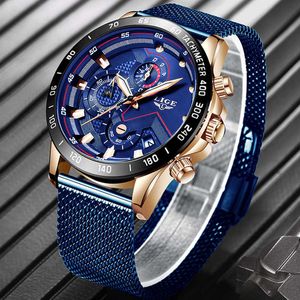 LIGE 2019 heren horloges top merk luxe waterdichte mode horloge quartz horloge mannen sport chronograaf reloj hombre dropshipping x0625