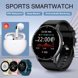 LIGE – montre connectée de sport pour hommes et femmes, moniteur d'activité en temps réel, moniteur de fréquence cardiaque, horloge pour Android IOS, nouveau, 2024