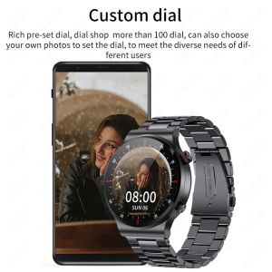 Lige 2024 NFC -let op mannen Bluetooth Call Smart Watch Blood Pressure Android iOS smartwatch weer Full Touch Men's polshorloge