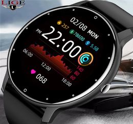 LIGE BW0223 2021 Nouvelle montre intelligente Men Men Full Touch Sport Fitness Watch IP67 Bluetooth imperméable pour Android iOS Smartwatch ME6505916