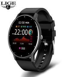 LIGE BW0223 Nouvelle montre intelligente MONTRE ET FEMMES SPORTS SPORTYAGE HORTYER SOMMEL SEMPHERING FITNY Tracker Android iOS Poudomètre Smart6706984