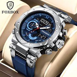 Lige Fashion Mens Watches Luxury Original Quartz Digital Analog Sport Military Military Imperproof Clock Horloge pour homme 240515