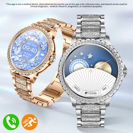 Reloj inteligente LIGE a la moda para mujer, reloj deportivo multifunción resistente al agua con conversación Bluetooth