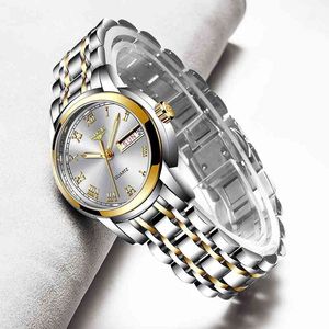 Lige goud horloge vrouwen horloges dames creatieve stalen vrouwen armband horloges vrouwelijke waterdichte klok relogio feminino 210527