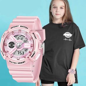 LIGE militaire enfants Sport montres 50 M étanche électronique montre-bracelet chronomètre horloge enfants numérique pour garçons GirlsBox 240226