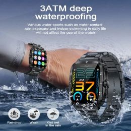 LIGE Sport Smart Watch pour hommes 1.96 Écran Blood Oxygène Bluetooth Call Watch 100 + Sport Imperproof Smartwatch Man Reloj Hombre