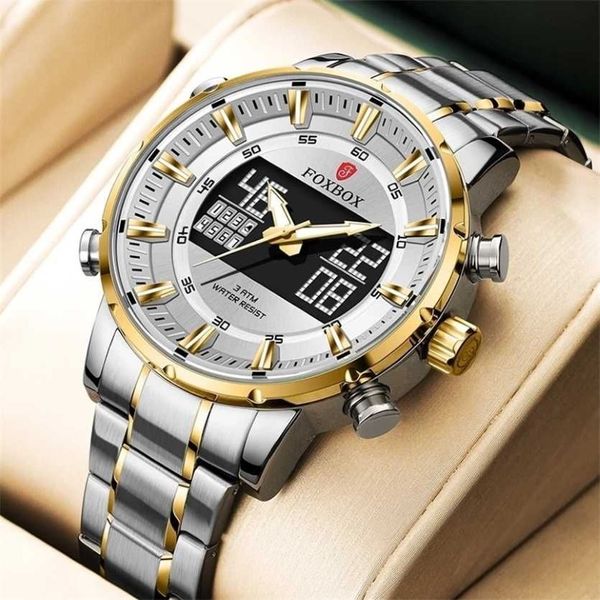 Montres en lige pour hommes Luxury Brand Sport Quartz Wristwatch imperméable Military Digital Clock Watch Relogie Masculino 220125283F