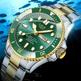 Lige horloges heren luxe mode mannelijke horloge 30atm waterdichte week Datum klok sport quartz polshorloge relogio masculino 210527