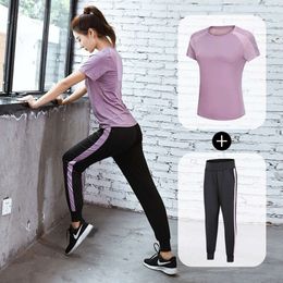 Lighing Shipment Traje de Yoga para Mujer en Verano de 2019, Adelgazamiento para Principiantes y Secado rápido, Traje Fiess para Correr de Celebridades de Internet, Conjunto Deportivo