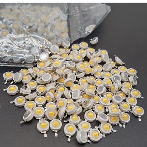 Lichte kralen 10-1000 pcs LED COB LAMP CHIP 1W 3W 3,2-3.6V Input 100-220lm Mini-lampdiode SMD voor DIY Floodlight Spotlight Downlightlight