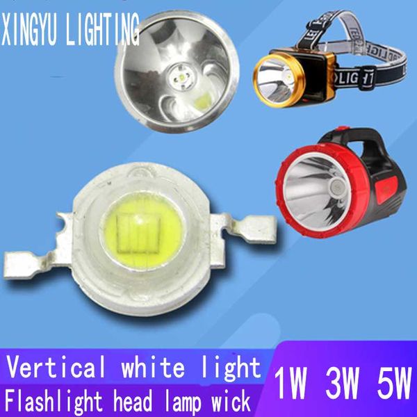 Cuentas de luz 10 Uds lámpara Led 1W 1W3W5W luces de coche de potencia foco blanco Vertical de minero