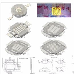 Lichte kralen 10W 20W 30W 50W 100W 45 MIL UV 365NM 380NM 395NM 400 NM 410NM LED Ultra Violet