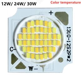 Lichte kralen 12W 24W 30W Chip PCB Wit/warme witte kleurtemperatuur COB Hoge stroombron 300 mA Twee CCT Pannel Dowlight