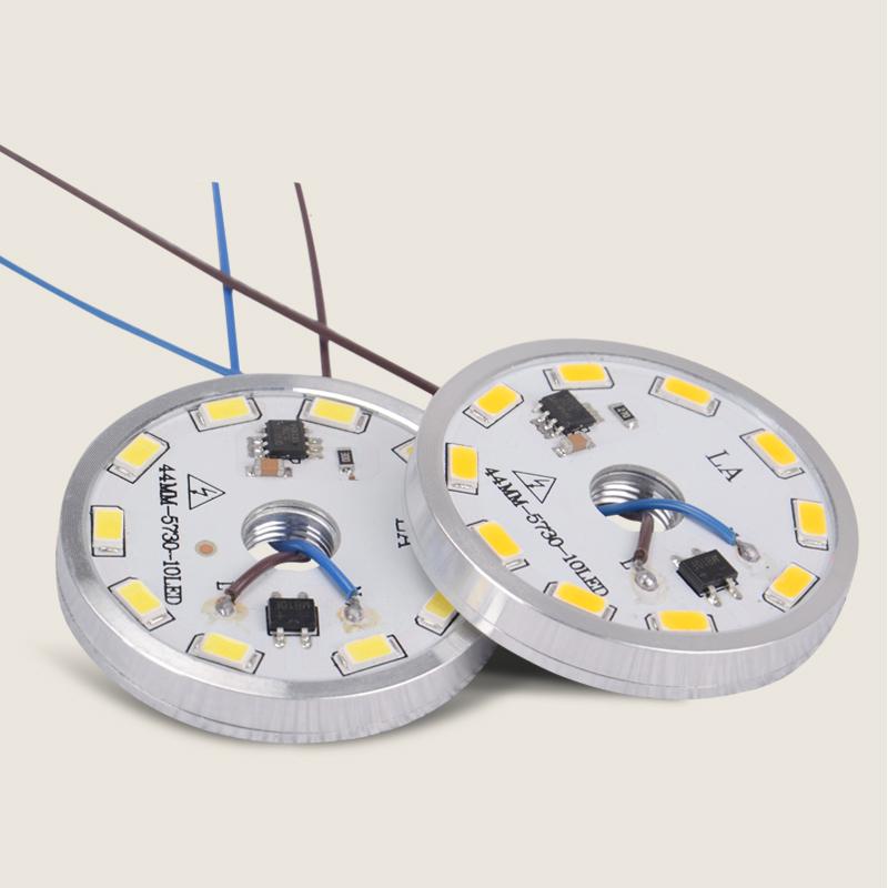 Perlas de luz 3W 5W 7W SMD Fuente LED Controlador sin necesidad 220V Techo Lámpara de cristal Placa de cuentas