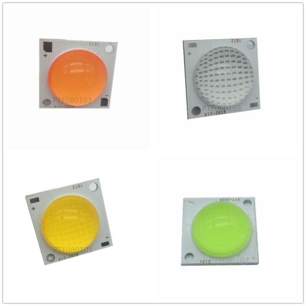 Light Beads 50W Lámpara LED COB de alta potencia Blanco Rojo Verde Azul con lente de 60 grados