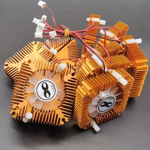 La puissance élevée des perles lumineuses 5W 10W a mené le dissipateur thermique avec le refroidissement en aluminium de ventilateur pour 5W/10W 12V