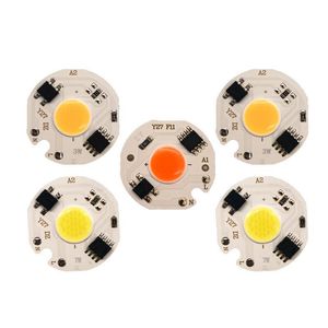 Perles lumineuses LED COB puce lampe 220V 3W/5W/7W/10W Smart IC pas besoin d'ampoule de pilote pour l'éclairage de bricolage de projecteur d'inondation