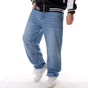Jean plus bleu et taille plus, pantalon de danse de rue Hip-Hop Street à la tendance lâche pour hommes, pantalon de skate M516 78