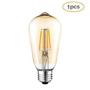 Gloeilamp vintage Edison LED -lampen ST64 4W Filamentschroef Energie Saving Warm Wit 2700K