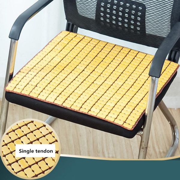 Coussin de siège de tapis frais d'été de couleur claire Mahjong pour coussins de chaise de salle à manger de bureau coussin de fesse de voiture 4 tailles coussin antidérapant/oreiller décoratif