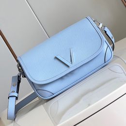 Lichte Kleur Schoudertas Vrouwen Designer Tas Crossbody Flap Portemonnee Messenger Bag Handtas Cephalic Layer Water Rimpel Leer Hars Klassieke Brief Gesp Top Kwaliteit