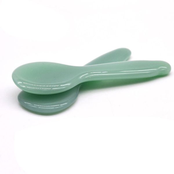 Green verde claro Jade Guasha Board de piedra Facial Guasha Placa Jade Masajera de masaje Herramienta para terapia de presión del cuerpo