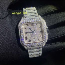 Lichte sieraden 18k gouden horloge heren luxe diamanten Iced Out horloges Topmerk luxe hoge kwaliteit mannelijk quartz horloge