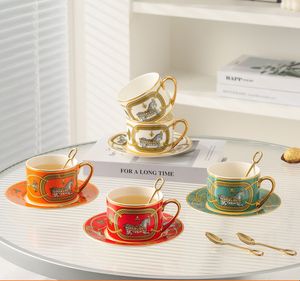 Ensemble de tasse de café de luxe léger