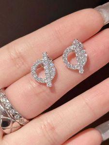 Boucles d'oreilles de créateur de luxe léger Petit Nez Pig avec diamant en argent pur rose or épais électroplate 18K Boucles d'oreilles de lettres Q-Leter High Quality With Logo