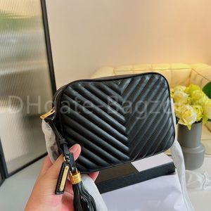 Lichte luxe ontwerper messenger tas dames mode schouder handtas kwast cameratas eenvoudig en veelzijdig