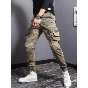 Jean de sport de plein air de Camouflage léger pour hommes, pantalon Cargo de Style sarouel résistant à l'usure, coupe cintrée, pantalon décontracté à la mode pour Fans de l'armée; 231229